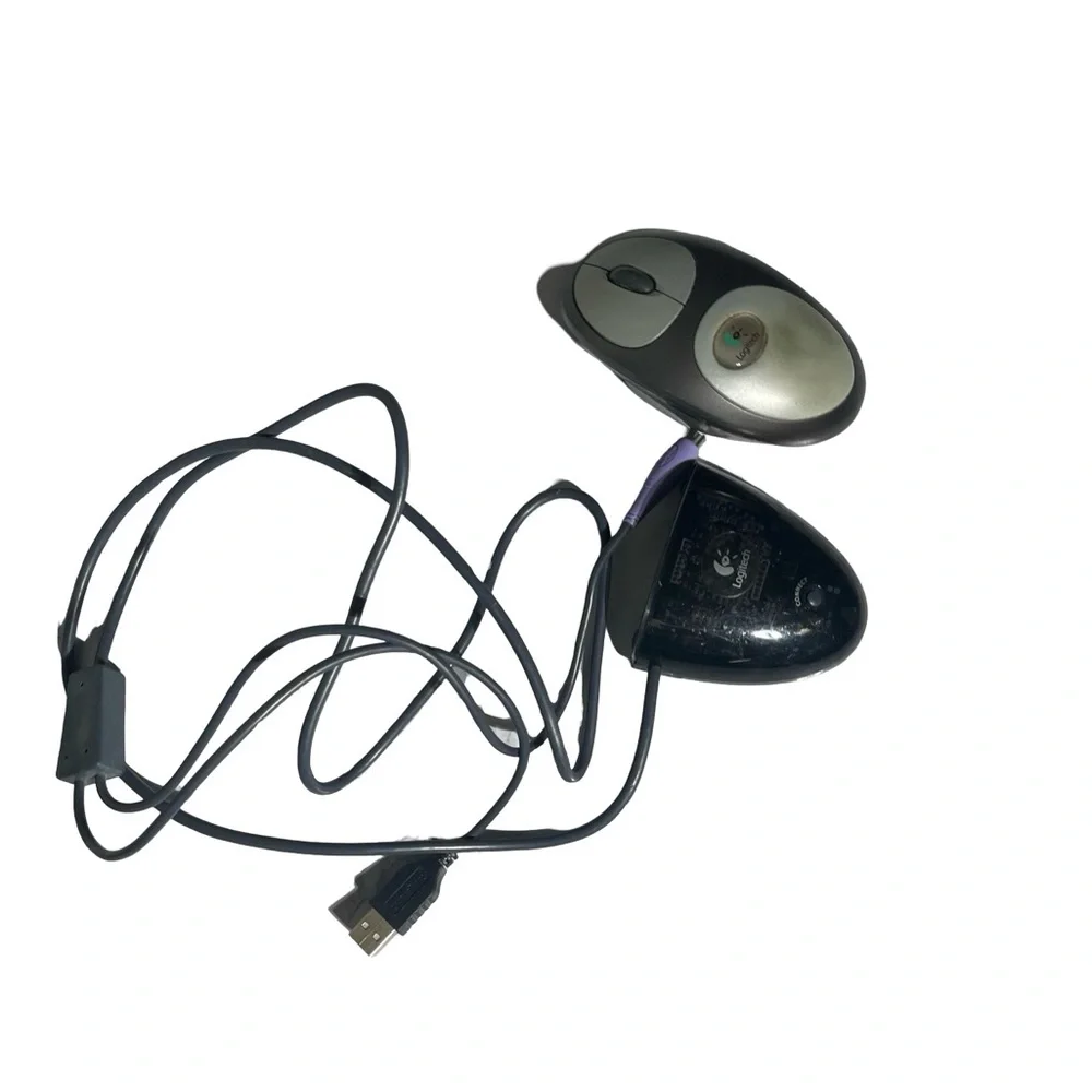 Vintage Logitech‎ USB Optical Mouse with Receiver Early 2000s